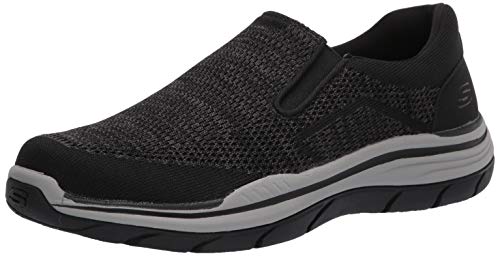 Skechers Men's Expected 2.0-Arago Slip On Canvas Loafer, Black, 10 Medium US