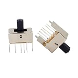 LTRAJUYNH 10pc SS-23E03 G8 Toggle Switch Third-Gear 8-Pin Vertical 2 Fixed Pins 2P3T Third-Gear Straight Handle