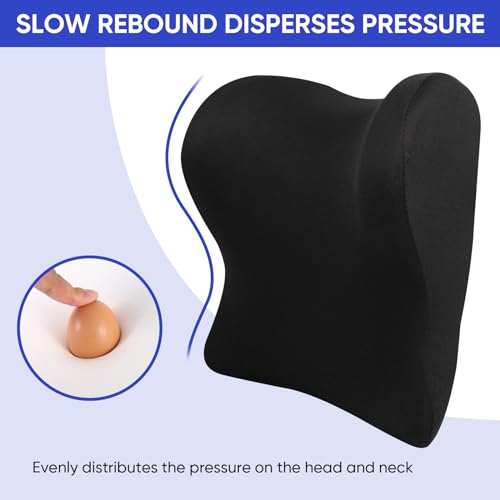 MINUPWELL Truck Seat Cushion, 3PC 100% Memory Foam Seat Cushion for Truck Driver, with Back Support, Semi Truck Accessories for Men Seat - 18x14.5x3.5in, Lumbar Cushion-16.5x15.4x5