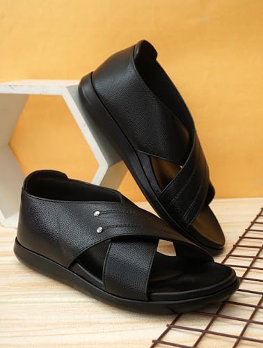 Image of HEALTH FIT Men's Diabetic & Orthopedic Sandal /Doctor Sandal & Foortwear with Extra Soft MCR - PU Pad Comfortable 115