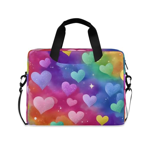 Funda para portátil ALAZA Rainbow Love Hearts Stars 13-15.6" miniatura 1