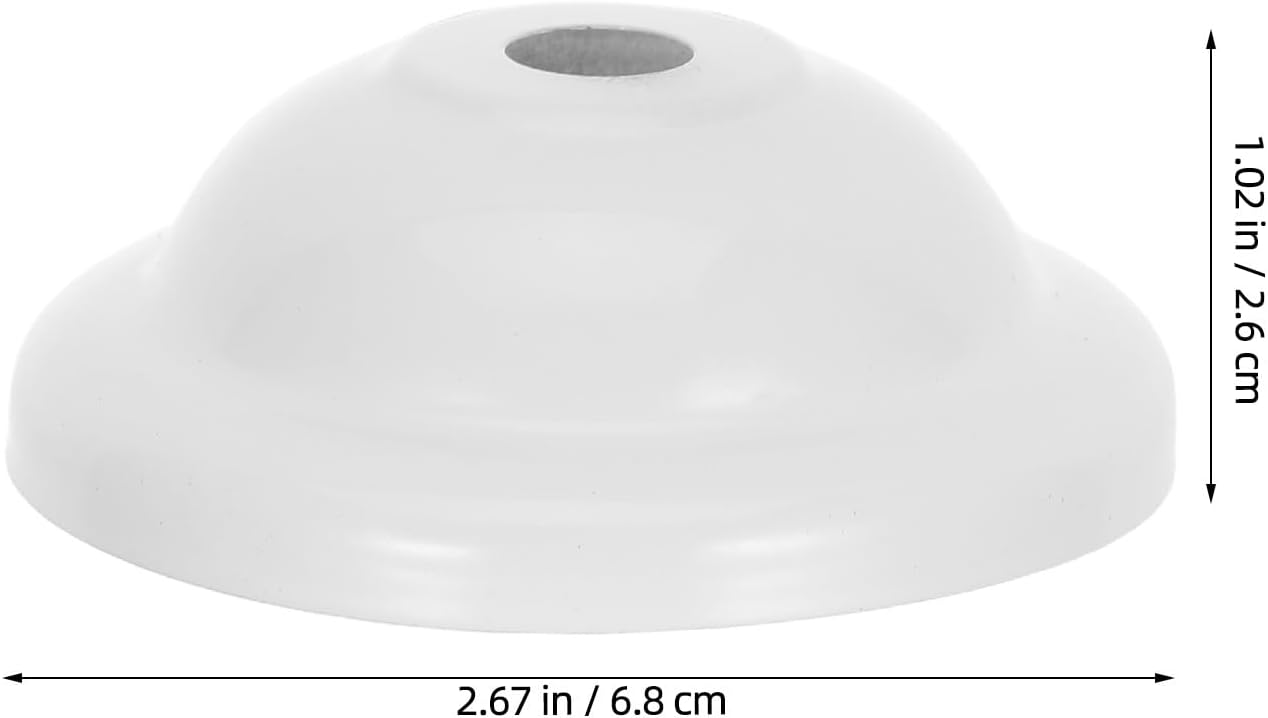 FUOYLOO 20PCS Ceiling Canopy: Ceiling Lamp Iron Canopy Plate - 10mm/0.3'' Hole Light Fixture Base for Multiple Scenarios Modern and Classic Interiors