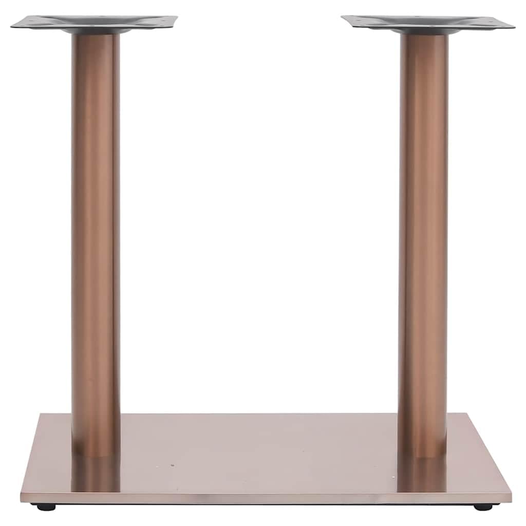 Gamba da tavolo Bistro in acciaio inox ottone, 70 x 40 x 72 cm