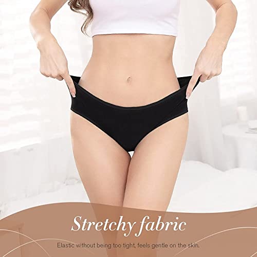 Image of Womens Underwear Lycra Cotton Panties Bikini Hipster Briefs Set for Ladies Teen Girls Comfortable Breathable Pack of 1