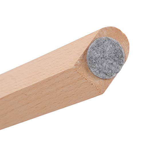 Miniatura 12 de Eggree Pack De 6 Comedor Silla De Oficina Con Las Piernas De Madera De Haya Maciza, Tm Sillas Sin Brazos Acolchada Para Mayor Comodida - Blanco