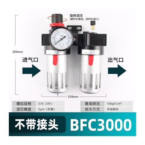 Separador de aceite y agua BFC2000 para compresor de aire y bomba reguladora 2