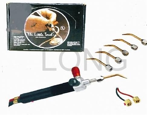 Jewelry Gas Torch Welding Soldering Little Torch Full w/ 5 Tips