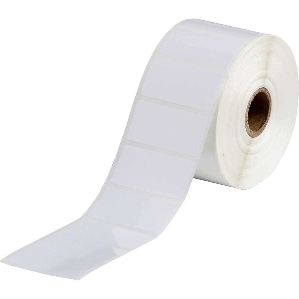Brady THT-17-423-1.5-SC Thermal Transfer Printer Labels, 2.000" Width x 1.000" Height, White