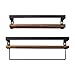Bathroom Shelf with Towel Bar Set of 2,Bathroom Shelving,Rustic Floating Bathroom Shelves Over Toilet ,Bathroom Wall Organizer Shelf ,Floating Towel Shelves for Laundry Room, Spice Rack for Kitchen