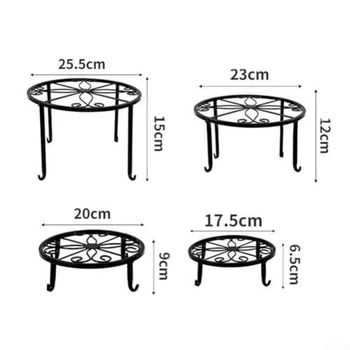 Support de plante en fer forge robuste et stable pour pot de fleurs - 7