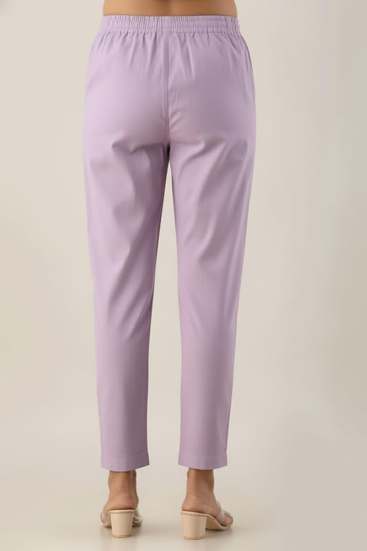 Image of Regular Fit Cotton Woman Trousers Pants Kurti Pant Casual Daily Formal Office Use
