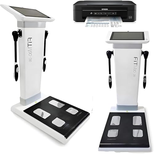 LQQYJSM Báscula Electrónica 10.1 Pulgadas, HD, Táctil, para Medir Altura, Peso Y Grasa Corporal, Escáner, Analizador Composición Corporal, Monitoriza El Instrumento E Imprime En Tiempo Real