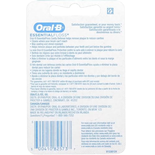Oral-B Essentialfloss mint gewachst 50m (Zahnseide), 3er Pack (3 x 1 Stück)