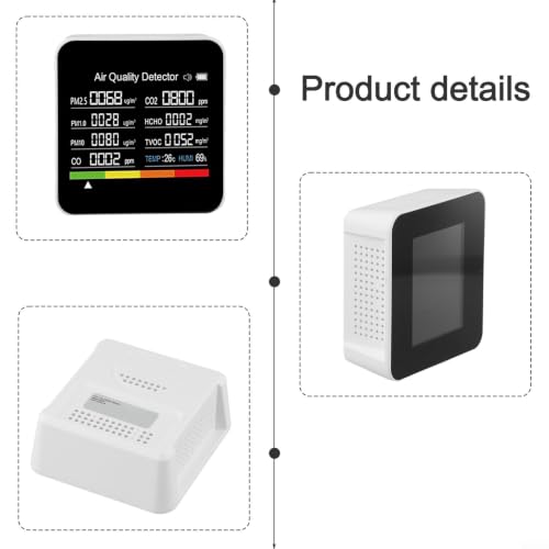 Detector multifunción de calidad del aire TVOC HCHO PM2.5 5