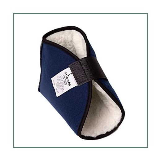 Ortones - Talonera Antiescaras – Protector para Talón, Pie o Codo para Prevención de Úlceras y Llagas por Presión – Uso Diario en Cama o Silla de Ruedas – 1 Unidad, Azul Marino
