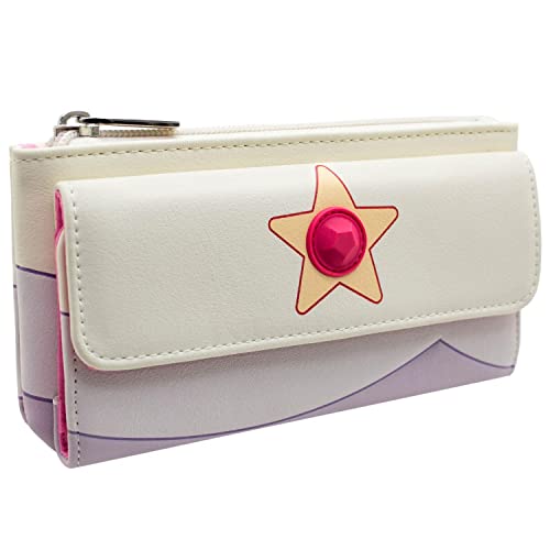 STEVEN UNIVERSE Star Rose Quartz Gema de Cristal Emblema Cartera Clutch Bolsillo para Monedas & Portatarjetas, Rosa