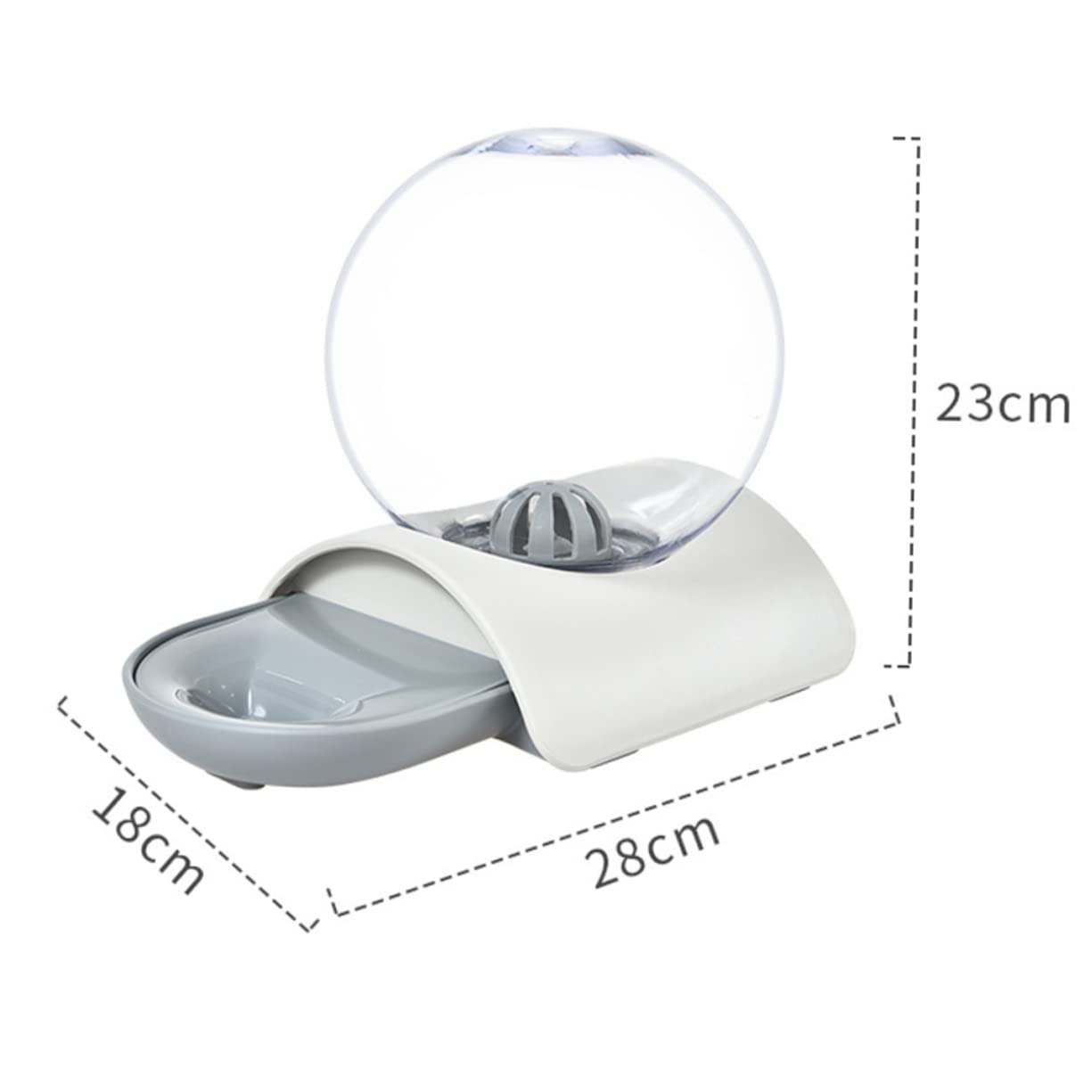 Mipcase Bebedero Automático y Tienda de Mascotas para Uso en Casa Material Acrílico y ABS de 2.8 litros Fácil de Limpiar para Perros y Gatos Adecuado para Uso en Casa y Tienda de Mascotas