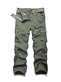 Men's Outdoor Wild Military 8 Pockets Cargo Pant #3357 Black 34