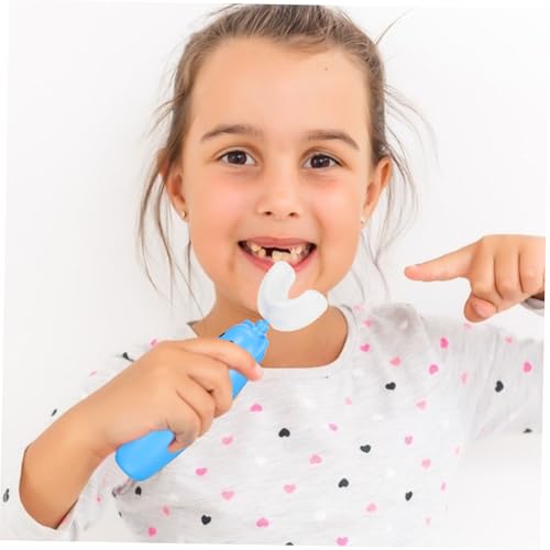 Beaupretty Elektrische Zahnbürste für Kinderzahnreinigungszahnbürste Borsten Zahnbürste Kieselgel Blau – Bild 7