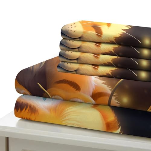 Housse de couette tigre 3D lavable en machine de qualité durable - 6