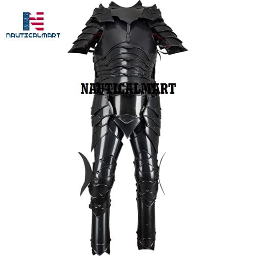 Nautical-Mart Rikomer Steel Greaves (Black)