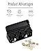 Coin Holder for Car, Coin Change Organizer Compatible with Kinds of Coins, Dash-Mounted Holder Suitable for Most Cars, Trucks Black