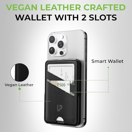 Image of UltraProlink Mag-Safe Power Bank 5000mAh with Stand & Wallet | Ultra Slim Magnetic Power Bank | 22.5W PD Battery Bank| Type C for iPhone 16 /15 /14 /13 /12 /Mini /Pro /Pro Max|Made in India | Juice-Up Swipe