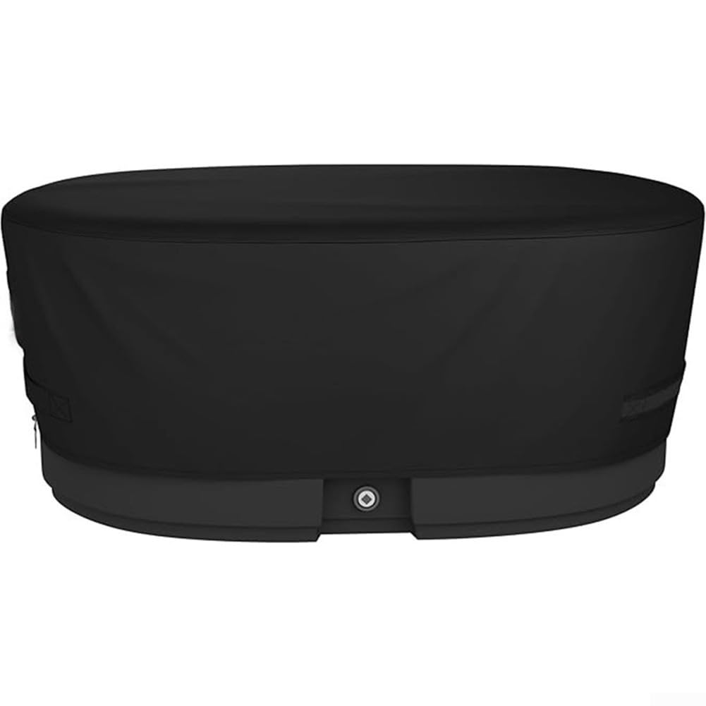 Cold Plunge For Ice Bath Cover for Outdoor Oval Tank Pool with Oxford Cloth and All Weather Protection (69 * 63 * 18 inches)