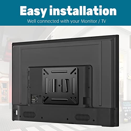 Tetvik Monitor Wall Mount Most 14-24“ Tvs Computer Universal Low Profile Rv Tv Wall Mount Vesa Up To 100X100Mm Max Weight 30Lbs Fits 15 19 20 22 23 Inch Camper Small Monitor Mount Bracket #TOP3