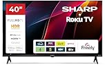 Sharp 40-Inch Full HD LED Roku Smart TV HDR10 HDMI ARC Freely Included 40HD2325K (HD Series)