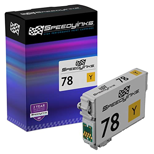 SPEEDYINKS Remanufactured Ink Cartridge Replacement for Epson 78 T078420 (Single Yellow) Compatible with The Following Epson Printer Model Stylus Photo RX580