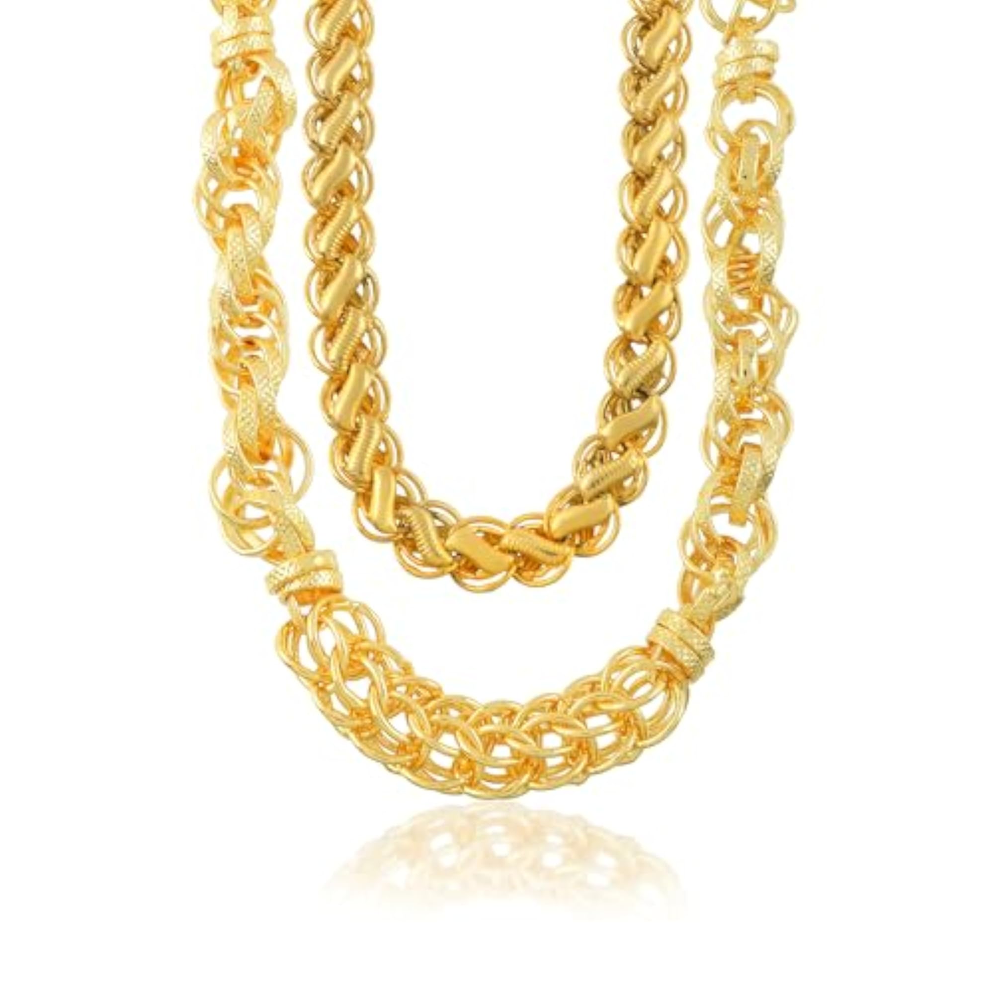 Brass 24KT Micron Gold Chain Necklace for Men & Women