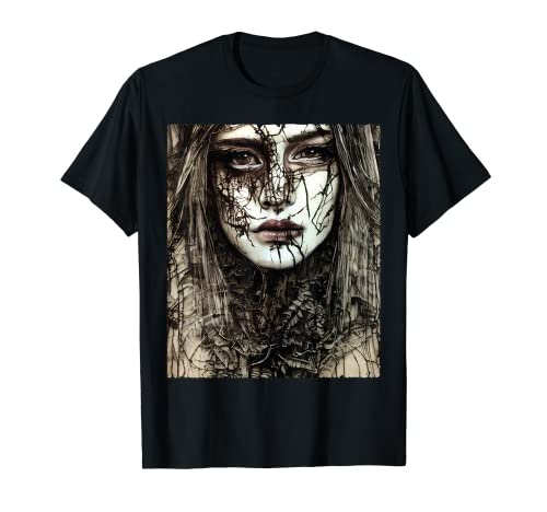Goth Aesthetic Grunge Occult Emo Satanic Creepy Art Camiseta