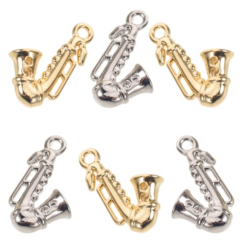Bijoux Musique Note de Sol et Saxophone Pendentifs DIY Métal pour Collier - 7