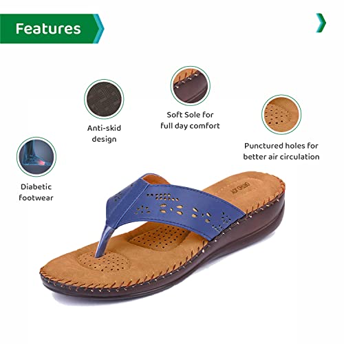 Image of ORTHO JOY Extra Soft Women's Doctor Ortho Slippers /Flip-Flops