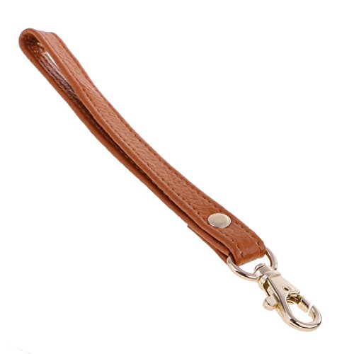 Preisvergleich Produktbild Homyl Ersatz Handschlaufe Leder Handgelenkschlaufe Strap Armbänder Tragegurt für Handtasche Geldbörse - Braun