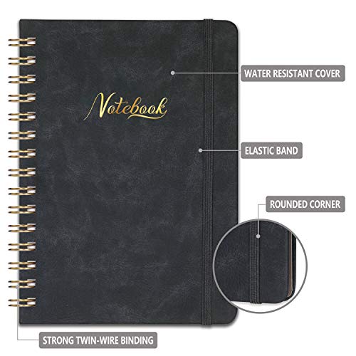 Ruled-NotebookJournal-Hardcover-Lined-Notebook-with-White-Thick-Paper-College-Lined-Journal-with-Twin-wire-Binding-6384-Perfect-for-Office-Home-School-Business-Writing-Note-Taking