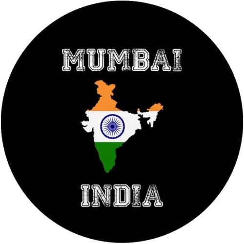 Miniatura 3 de PopSockets PopGrip intercambiables con la bandera angustiada de la India Mumbai Pride
