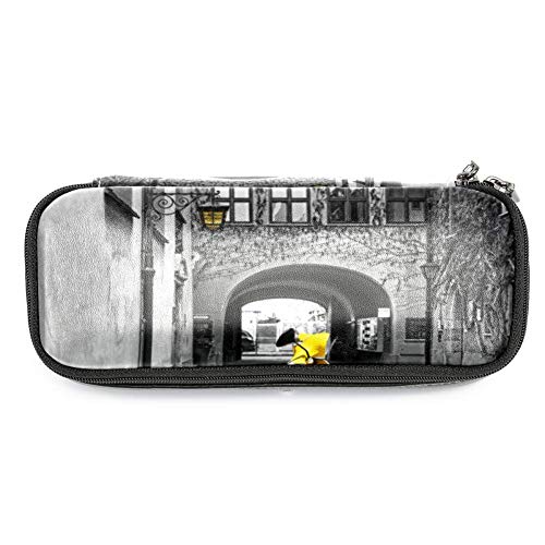 Preisvergleich Produktbild Personalisierbares farbiges Federmäppchen, Kapazität, Stifteetui, Doppelreißverschluss, Schreibwaren-Tasche, Kosmetiktasche mit Fächern für Mädchen, Jungen und Erwachsene