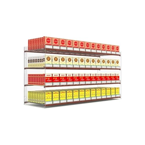 Présentoir à cigarettes mural en acrylique pour supermarché 92,5x29cm