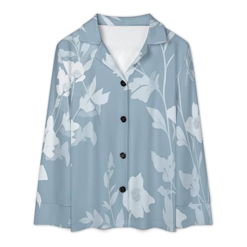 Pyjama deux pièces manches longues vêtements de nuit d'été - 4