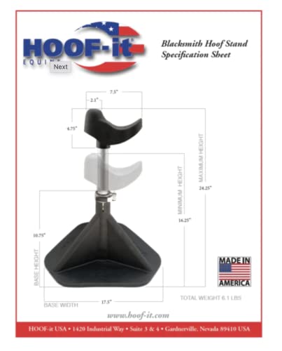 Image of HOOF-IT Blacksmith Standard Hoof Stand Purple