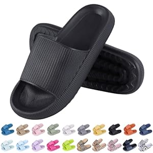Unisex Bathing Slippers for Women Men Summer Non-Slip Bath Slippers Women’s Cosy Slides, Cloud Shoes Women’s Thick Slippers, Summer Mules, Flip Flops, Slippers for Indoor and Outdoor Use