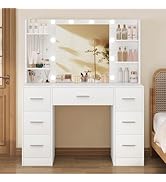 Amazon｜TEENFON ドレッサー収納沢山 ジュエリーフック5個付き