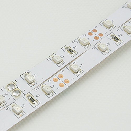 Lightingwill Ultraviolet Led Strip, 365Nm-370Nm 16.4Ft 24W 5M 12V Smd3528 300Leds Uv Ultraviolet Non-Waterproof 8Mm White Pcb Flexible Led Strips 60Leds 4.8W Per Meter, For Uv Curing, Metal Crack #TOP2