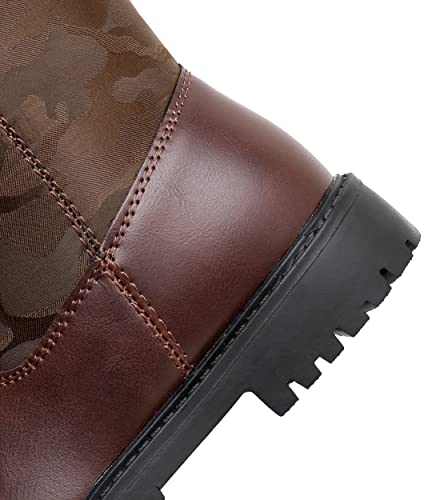 Apakowa Kids Boys Cowgirl Cowboy Western Boots With Side Zipper thumb #4
