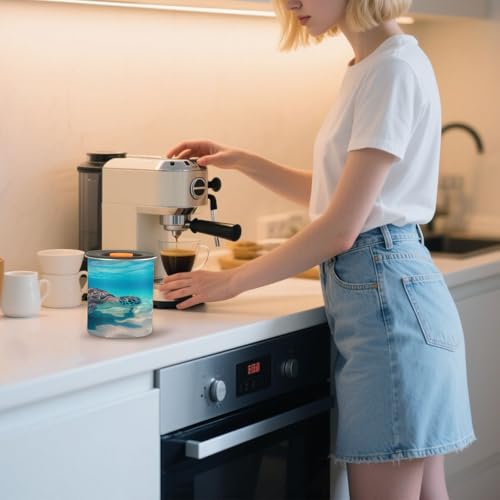 Envase para café de acero inoxidable ATTX 900 ml con tapa hermética miniatura 7