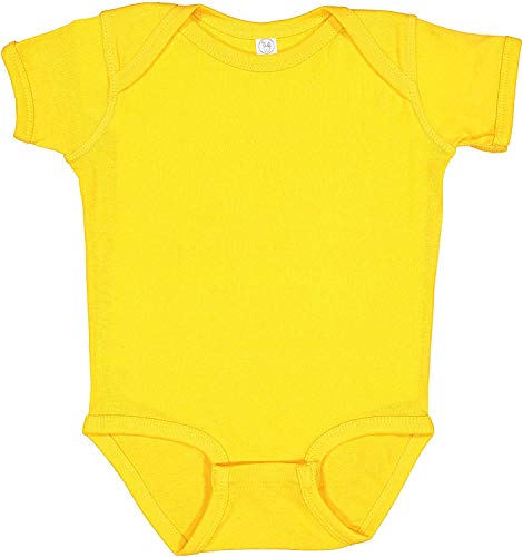 Image of Rabbit Skins Rabbit Skins Baby Bodysuit Girl & Boy | Newborn 0-3 Months to 24 Month Toddler, Snap Easy Closure (4400)