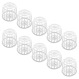 Milisten 10pcs Finch Breeding Nesting Boxes with Jute Frame Plastic Canary Bird Cage Nesting Supplies