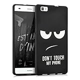 forros para huawei p8 lite colombia DIVERSIÓN: El diseño divertido de la funda tiene escrito "No toques mi móvil" y la cara de un emoticono enfadado. Será una advertencia divertida para que otros no cojan tu dispositivo.